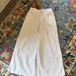 Girls White linen Pants